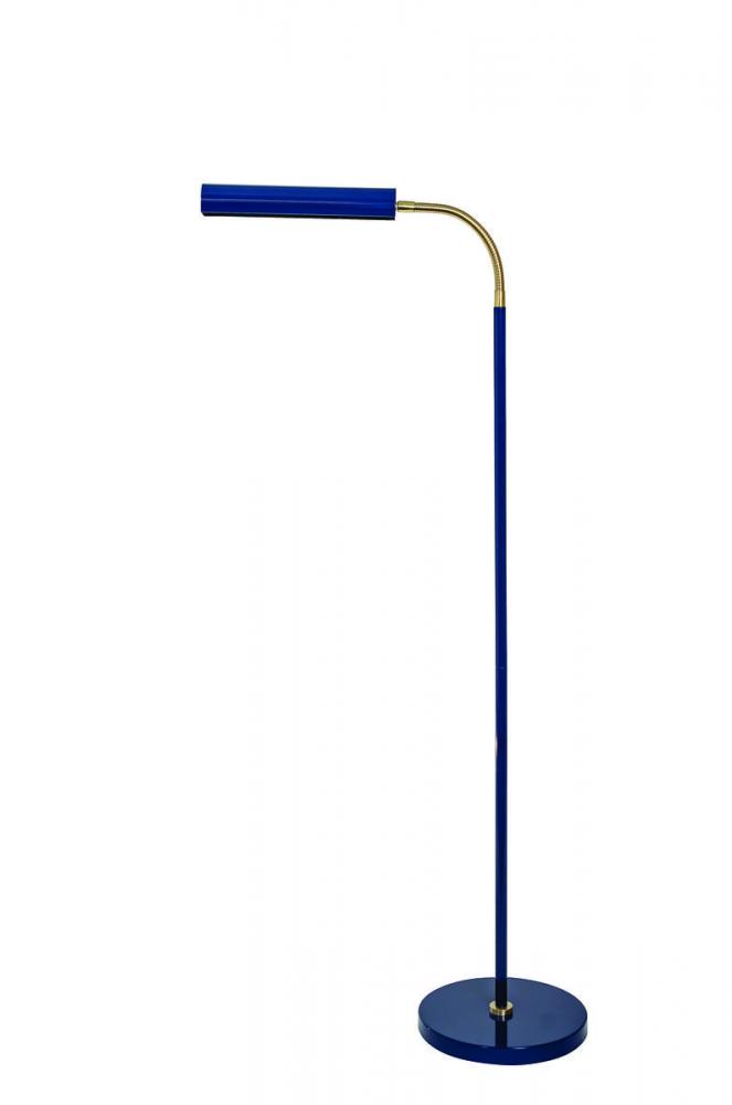 Fusion Flex Task Floor Lamp Navy Blue/Satin Brass