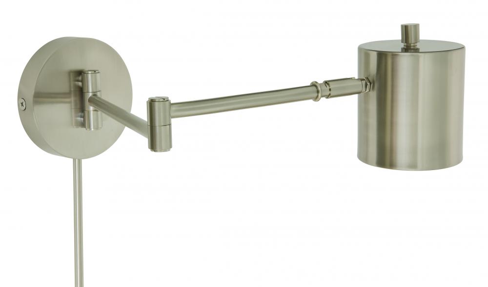 Morris Adjustable LED Wall Swings In Satin Nickel