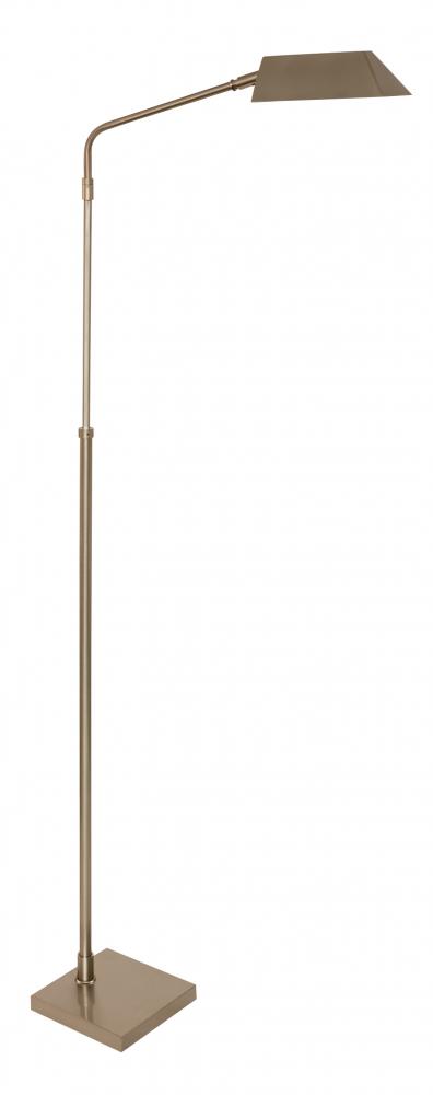 Newbury Adjustable Floor Lamps in Satin Nickel