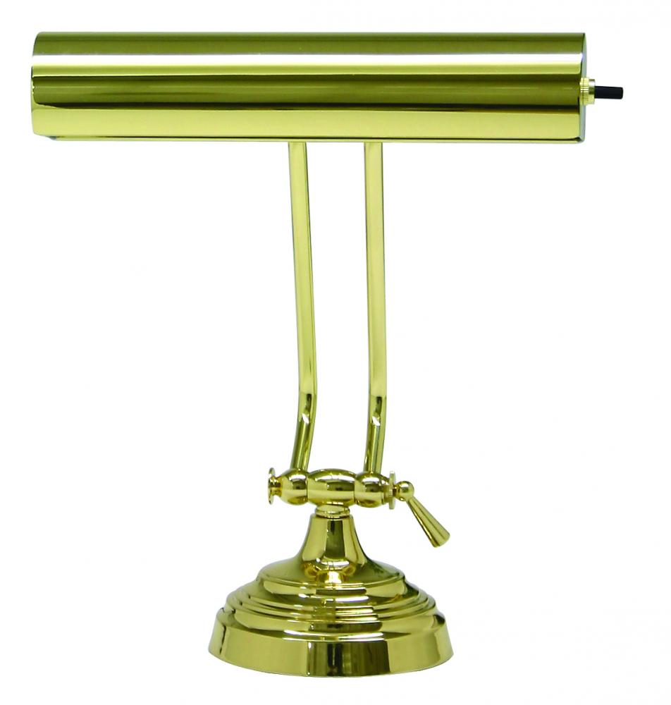 Desk/Piano Lamp 10" In Polished Brass