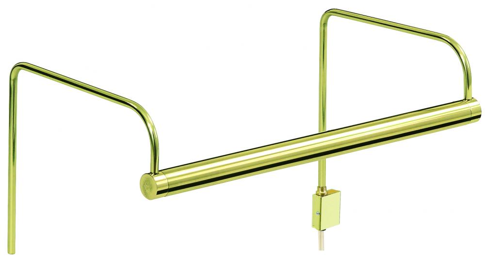 Slim-Line 6" Polished Brass Plug-In Picture Lights