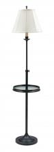 House of Troy CL202-OB - Club Adjustable Oil Rubbed Bronze Floor Lamps with Glass Table