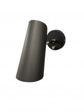 House of Troy L325-BLKSN - Logan Black/Satin Nickel Wall Sconce with Rolled Shade