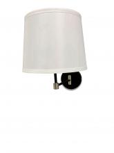 House of Troy S575-BLKSN - Sawyer Black/Satin Nickel Wall Swing Lamp