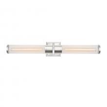 Artcraft AC11773CN - Positano-2-Light Bathroom Vanity Light-Clear Glass/Polished Nickel