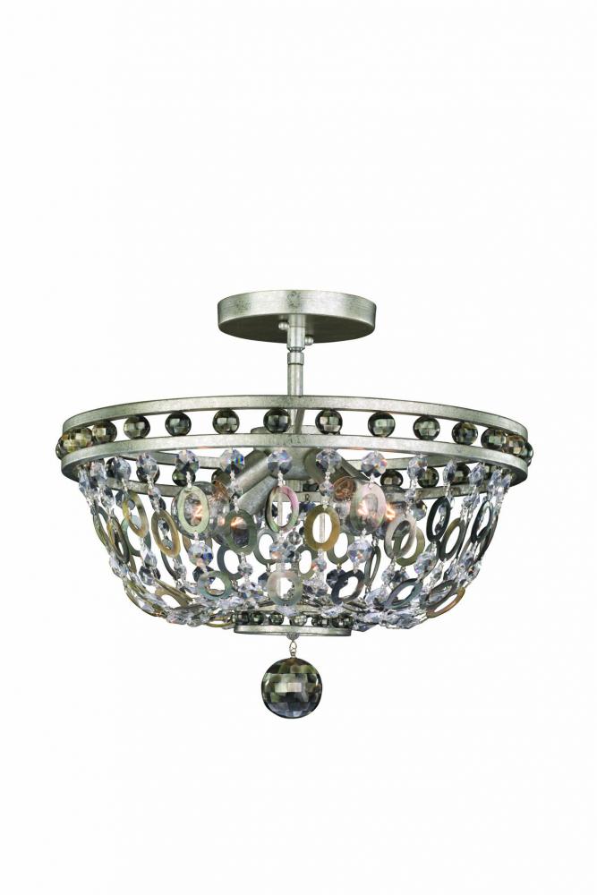 Lucia 4 Light Semi Flush Mount