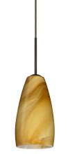 Besa Lighting 1BC-1509HN-BR - Besa Chrissy Pendant Bronze Honey 1x50W Candelabra