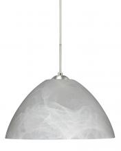 Besa Lighting 1JT-420152-LED-SN - Besa Tessa LED Pendant Marble Satin Nickel 1x9W LED