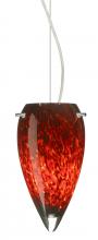 Besa Lighting 1KX-412541-LED-SN - Besa Juli LED Cable Pendant Garnet Satin Nickel 1x9W LED