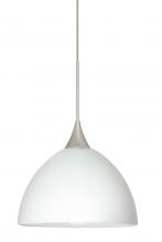 Besa Lighting 1XC-467907-LED-SN - Besa Pendant Brella Satin Nickel White 1x6W LED