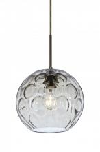 Besa Lighting 1JC-BOMYCL-BR - Besa Bombay Cord Pendant, Clear, Bronze Finish, 1x60W Medium Base