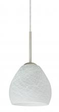 Besa Lighting B-412260-SN - Besa Bolla Pendant For Multiport Canopy Satin Nickel Cocoon 1x50W Candelabra