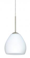 Besa Lighting B-412207-LED-SN - Besa Bolla LED Pendant For Multiport Canopy Opal Matte Satin Nickel 1x9W LED
