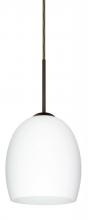 Besa Lighting 1JT-169707-BR - Besa Lucia Pendant Bronze Opal Matte 1x75W Medium Base