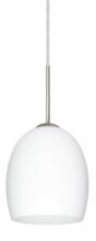 Besa Lighting 1JT-169707-LED-SN - Besa Lucia LED Pendant Opal Matte Satin Nickel 1x9W LED