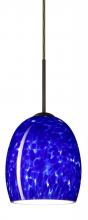 Besa Lighting J-169786-BR - Besa Lucia Pendant For Multiport Canopy Bronze Blue Cloud 1x75W Medium Base