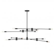 Savoy House 1-7001-12-89 - Lyrique 12-Light Chandelier in Matte Black