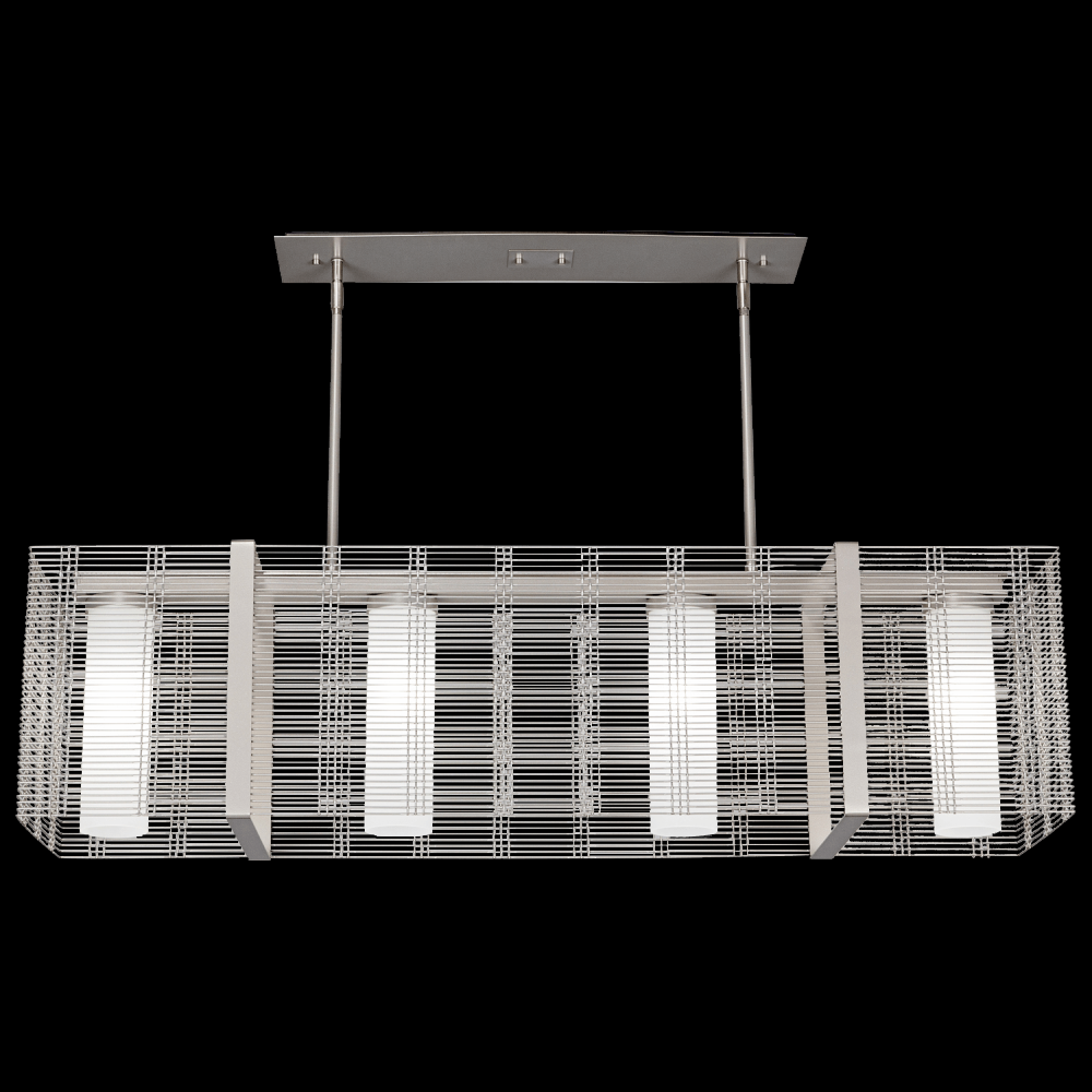 Downtown Mesh Linear Suspension-74-Metallic Beige Silver