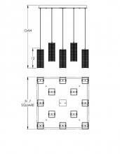 Hammerton CHB0020-12-BS-F-C01-L1 - Downtown Mesh Square Multi-Port-12