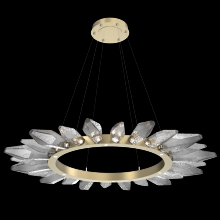 Hammerton CHB0050-56-GB-CS-CA1-L3 - Rock Crystal Radial Ring - 56-Gilded Brass