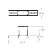 Hammerton PLB0026-0D-MB-BG-001-E2 - Urban Loft Trestle Linear Suspension-0D-Matte Black