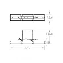 Hammerton PLB0032-0D-BS-BG-001-L3 - Ironwood Linear Suspension-0D-Metallic Beige Silver