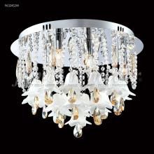 James R Moder 96324S2EW - Murano Collection Flush Mount