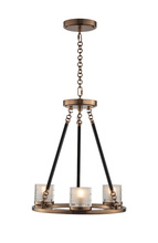  512471LB - Library 3 Light Chandelier