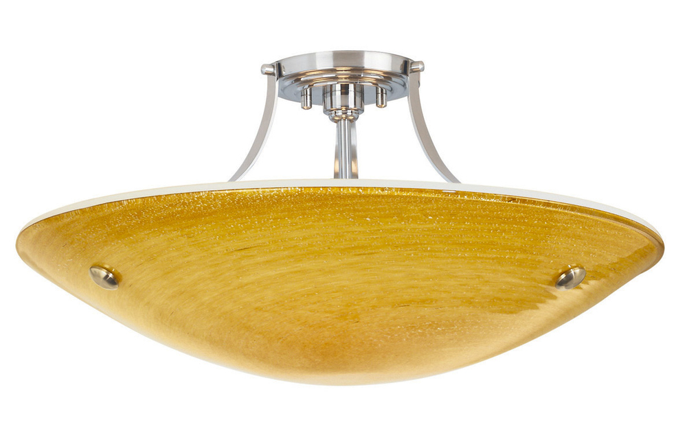 Ceiling Neptune Grande Amber Bronze E26 Incandescent 3x60W