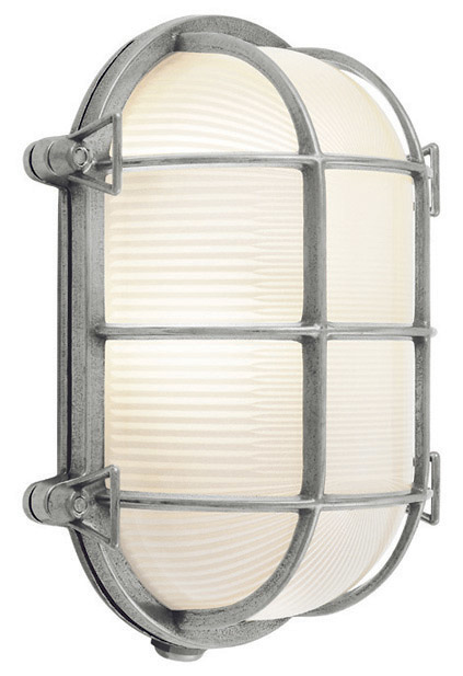 Outdoor Wall Tortuga Ovale Chrome Medium Base Incandescent 60W