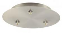 Stone Lighting CPLVRN3PC - Canopy Line Voltage 3 Light Round 12" Polished Chrome