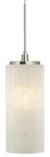 Stone Lighting PD132MBMSBZX3M - Pendant Onyx Cylinder Marble Mosaic Bronze GY6.35 Xenon 35W Monopoint Canopy