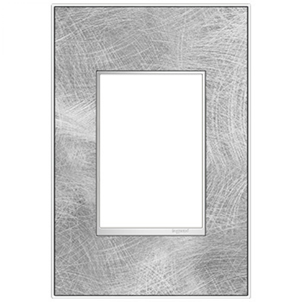 Adorne® Spiraled Stainless One-Gang-Plus Screwless Wall Plate