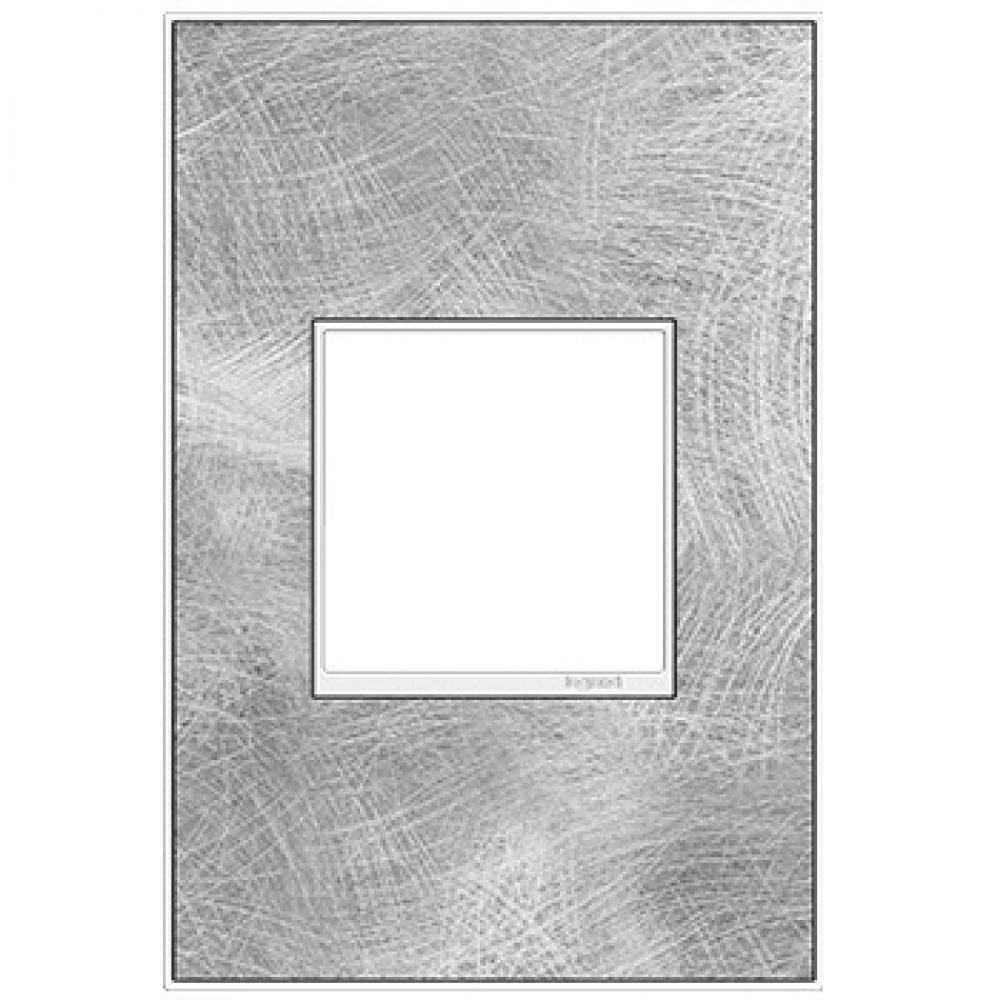 Adorne® Spiraled Stainless One-Gang Screwless Wall Plate