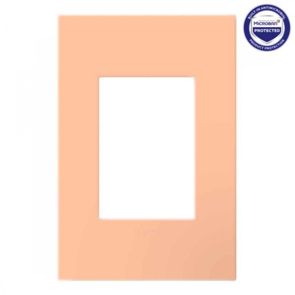 Adorne® Peachy One-Gang Screwless Wall Plate with Microban®