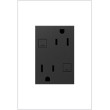 Legrand AGFTR2153G4 - Adorne® 15A Tamper-Resistant Self-Test GFCI Outlet, Plus-Size, Graphite