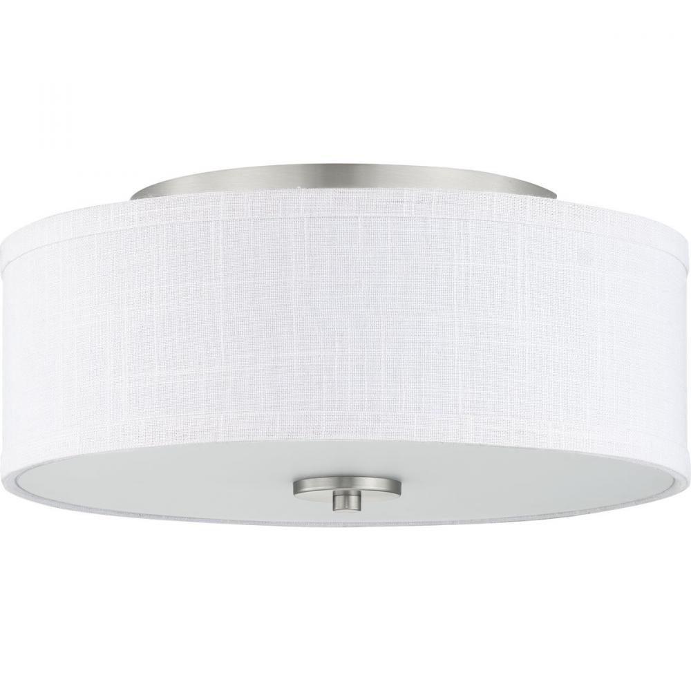 Inspire Collection 13" Two-Light Flush Mount