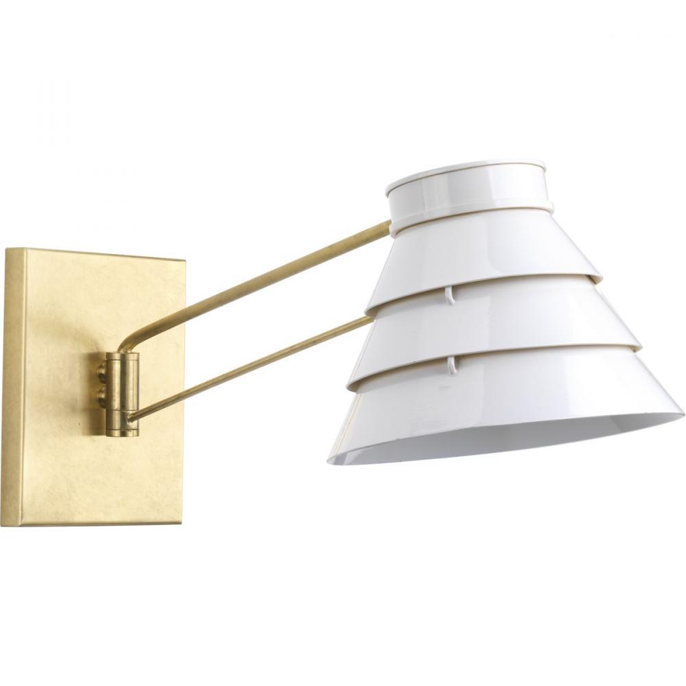 POINT DUMEÂ® by Jeffrey Alan Marks for Progress Lighting Onshore Collection Brushed Brass Swing Arm