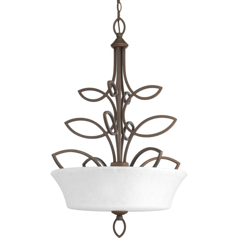 Monogram Collection Three-Light Inverted Pendant