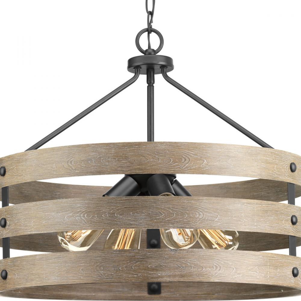 Gulliver Collection Four-Light Graphite Coastal Pendant Light