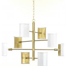 Progress P400192-160 - POINT DUMEÂ® byJeffrey Alan Marks for Progress Lighting Wandermere Collection Brushed Brass Eight-Li