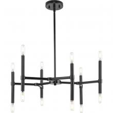 Progress P400339-31M - Arya Collection Twelve-Light Matte Black Luxe Chandelier