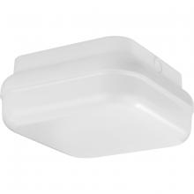 Progress P550115-028-30 - Hard Nox Collection White 10" Square Flush Mount Light