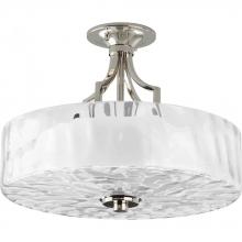 Progress P3434-104 - Caress Collection Two-Light 16" Semi-Flush Mount