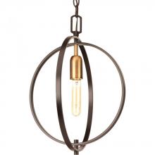 Progress P5180-20 - Swing Collection One-Light Antique Bronze Global Mini-Pendant Light