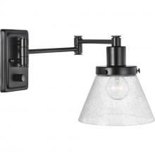 Progress P710084-031 - Hinton Collection Black Swing Arm Wall Light