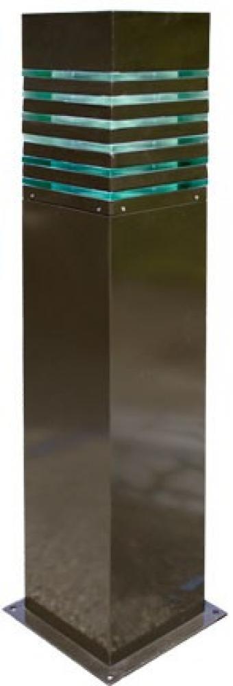 STEEL SQUARE BOLLARD G24 2PIN 20W 112 LEDS 120-277V