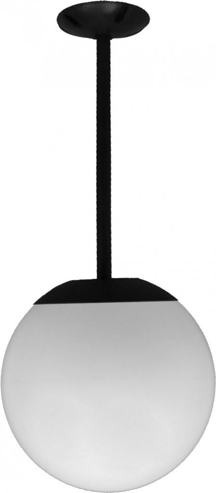 18" CEILING GLOBE FIX 12" DROP 30W LED 120V