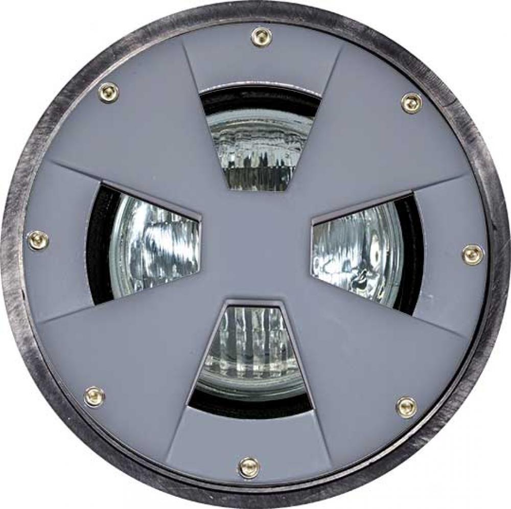 WELL LIGHT W/DRIVEOVER CVR GRY 35W PAR36 12V