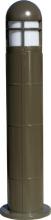 Dabmar D143-50-BZ - FIBERGLASS BOLLARD OPEN CAGE 50W MH 120V